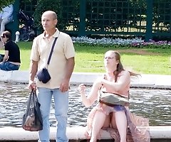 Fantastic girlfriend upskirt pics